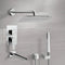 Tyga Chrome Tub and Shower System with 14" Rain Shower and Hand Shower - Stellar Hardware and Bath 