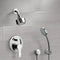 Orsino Chrome Shower System with Multi Function Shower Head and Hand Shower - Stellar Hardware and Bath 