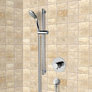 Autunno Chrome Thermostatic Slidebar Shower Set With Multi Function Hand Shower - Stellar Hardware and Bath 