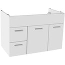 33 Inch Wall Mount Glossy White Bathroom Vanity Cabinet - Stellar Hardware and Bath 