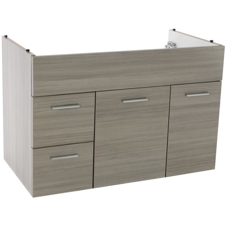 33 Inch Wall Mount Larch Canapa Bathroom Vanity Cabinet - Stellar Hardware and Bath 