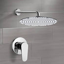 Mario Shower Faucet Set with 14" Rain Shower Head - Stellar Hardware and Bath 