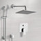 Galiano Chrome Shower System with 8" Rain Shower Head and Hand Shower - Stellar Hardware and Bath 