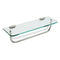 Shelves Clear Glass Bathroom Shelf with Towel Bar - Stellar Hardware and Bath 