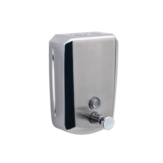 Dosatori Wall Mounted Stainless Steel 800 ml Commercial Soap Dispenser - Stellar Hardware and Bath 