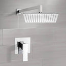 Mario Shower Faucet Set with 12" Rain Shower Head - Stellar Hardware and Bath 