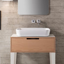 Mizu Rectangular White Ceramic Vessel Sink - Stellar Hardware and Bath 