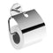 Vermont Polished Chrome Toilet Roll Holder With Cover - Stellar Hardware and Bath 