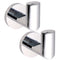 Demetra Pair Of Polished Chrome Hook(s) - Stellar Hardware and Bath 