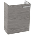 18 Inch Wall Mount Grey Walnut Bathroom Vanity Cabinet - Stellar Hardware and Bath 