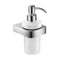 General Hotel Wall Mount Frosted Glass Soap Dispenser With Chrome Mounting - Stellar Hardware and Bath 