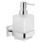 Elba Wall Frosted Glass Soap Dispenser With Chrome Mounting - Stellar Hardware and Bath 