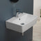 Poco Square White Ceramic Wall Mounted or Vessel Bathroom Sink - Stellar Hardware and Bath 