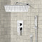 Orsino Shower System with 12" Rain Shower Head and Hand Shower - Stellar Hardware and Bath 