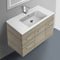 33 Inch Larch Canapa Bathroom Vanity Set, Wall Mounted - Stellar Hardware and Bath 