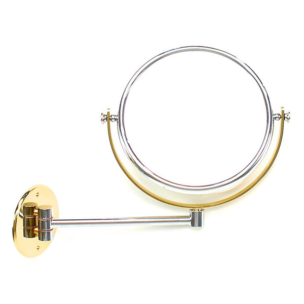 Double Face Mirrors Wall Mounted Brass Double Face 3x, 5x, 5xop, or 7xop Magnifying Mirror - Stellar Hardware and Bath 