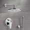 Primavera Shower System with 8" Rain Shower Head and Hand Shower - Stellar Hardware and Bath 