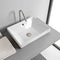 Teorema 2 Rectangular White Ceramic Drop In Sink - Stellar Hardware and Bath 