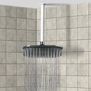 Enzo 8" Ceiling Mount Rain Shower Head With Arm, Chrome - Stellar Hardware and Bath 