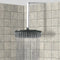 Enzo 8" Ceiling Mount Rain Shower Head With Arm, Chrome - Stellar Hardware and Bath 