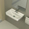Duru Rectangular White Ceramic Wall Mounted or Drop In Sink - Stellar Hardware and Bath 