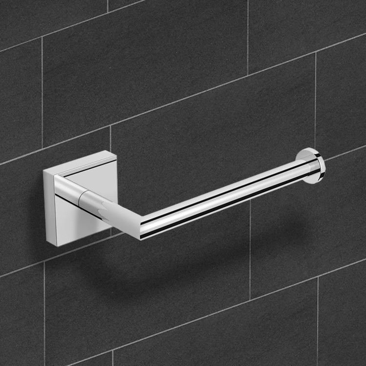 Nice Hotel Satin Nickel Toilet Paper Holder - Stellar Hardware and Bath 