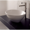 Ovo Oval-Shaped White Ceramic Vessel Sink - Stellar Hardware and Bath 