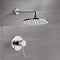 Mario Shower Faucet Set with 8" Rain Shower Head - Stellar Hardware and Bath 