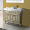 39 Inch Floor Standing Vanilla Vanity Cabinet With Fitted Sink - Stellar Hardware and Bath 