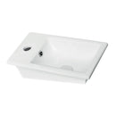 Mini Rectangle White Ceramic Drop In Sink - Stellar Hardware and Bath 