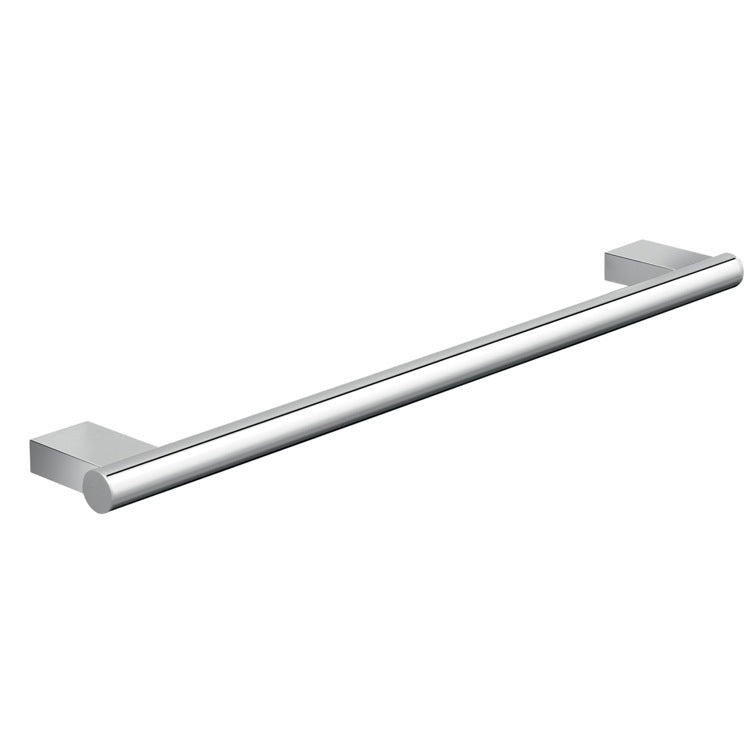 Canarie 18 Inch Luxury Wall Mounted Round Chrome Towel Bar - Stellar Hardware and Bath 