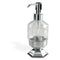 Marte Contemporary Free Standing Crystal Glass Liquid Soap Dispenser - Stellar Hardware and Bath 