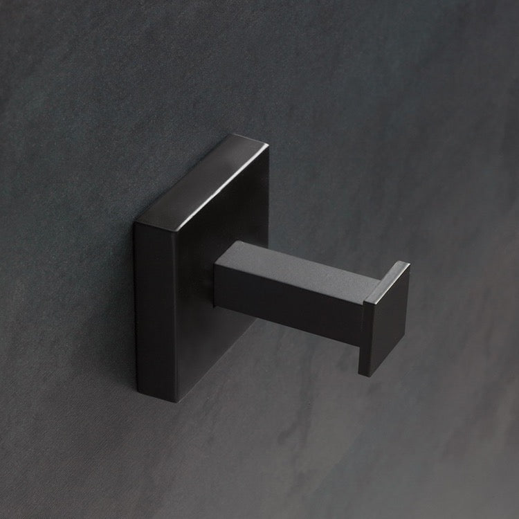 Urania Wall Mounted Matte Black Hook - Stellar Hardware and Bath 