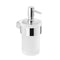 Pirenei Wall Mount Frosted Glass Soap Dispenser With Chrome Mount - Stellar Hardware and Bath 