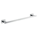 Atena 18 Inch Polished Chromed Square Towel Bar - Stellar Hardware and Bath 