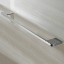 Glam Hotel Rectangular 18 Inch Towel Bar in Chrome Finish - Stellar Hardware and Bath 