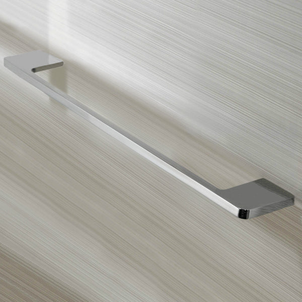 Glam Hotel Rectangular 18 Inch Towel Bar in Chrome Finish - Stellar Hardware and Bath 