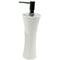 Aucuba Free Standing Soap Dispenser Made From Stone in Natural Sand Finish - Stellar Hardware and Bath 
