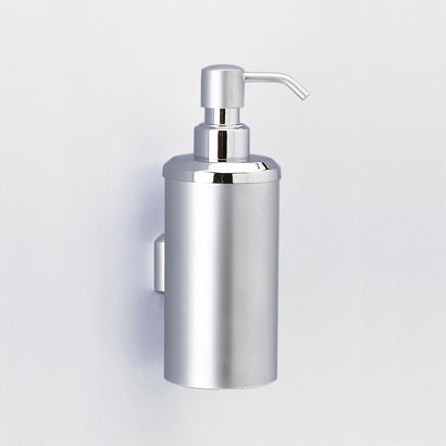 Metal Accessories Wall Mounted Rounded Brass Soap Dispenser - Stellar Hardware and Bath 
