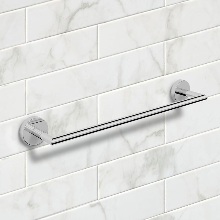 Luxury Hotel 19 Inch Modern Chrome Towel Bar - Stellar Hardware and Bath 