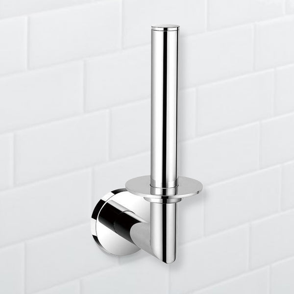 General Hotel Round Chrome Vertical Toilet Paper Holder - Stellar Hardware and Bath 