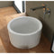 Bucket Round White Ceramic Vessel Sink - Stellar Hardware and Bath 