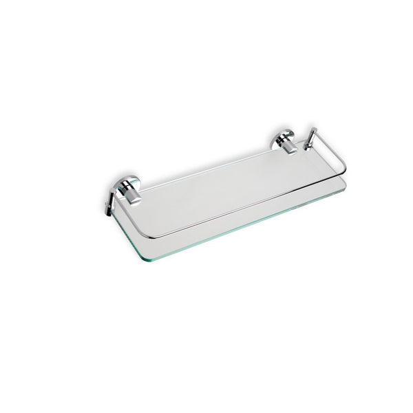 Medea Clear Glass Bathroom Shelf - Stellar Hardware and Bath 