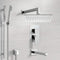 Estate Tub and Shower System with 12" Rain Shower Head and Hand Shower - Stellar Hardware and Bath 