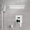 Autunno Shower System with Ceiling 12" Rain Shower Head and Hand Shower - Stellar Hardware and Bath 