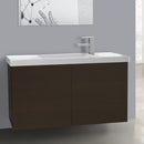 39 Inch Wenge Bathroom Vanity with Ceramic Sink - Stellar Hardware and Bath 