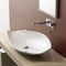 Kong Oval-Shaped White Ceramic Vessel Sink - Stellar Hardware and Bath 