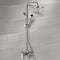 Elegance Chrome Exposed Pipe Tub and Shower System with 8" Rain Shower Head and Hand Shower - Stellar Hardware and Bath 