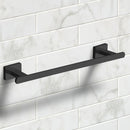 General Hotel 12 Inch Matte Black Towel Bar - Stellar Hardware and Bath 