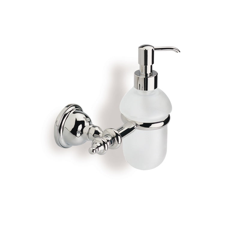 Elite Gold Finish Classic Style Wall Mounted Glass Soap Dispenser - Stellar Hardware and Bath 